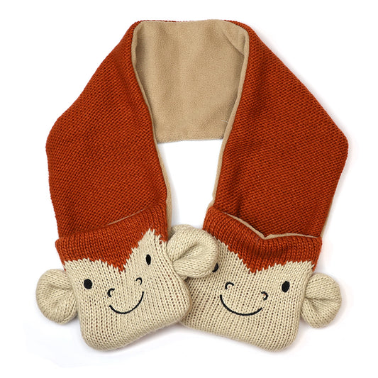 Little monkey - cosy scarf with monty monkey pockets