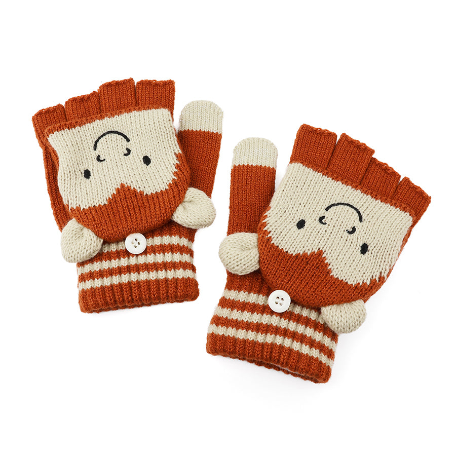 Little monkey - knitted monty monkey mitten to fingerless gloves