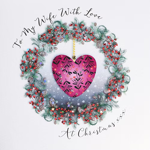 Wife Christmas Card - Wendy Jones-Blackett