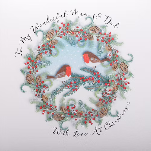 Mum and Dad Christmas Card - Wendy Jones-Blackett