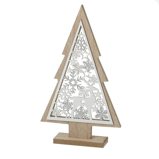 Wooden Christmas Tree Cut Out Decoration