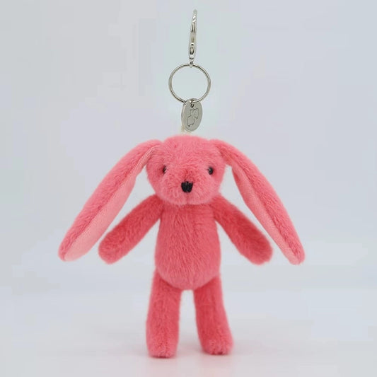 Pink Bunny Plush Keyring