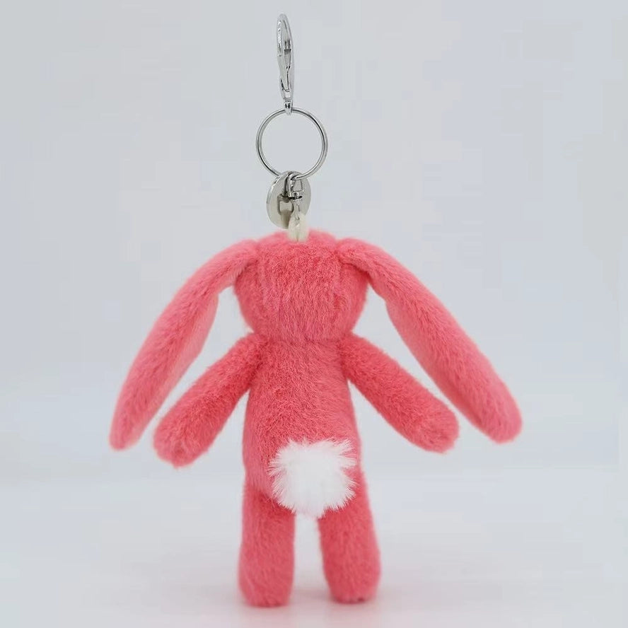 Pink Bunny Plush Keyring