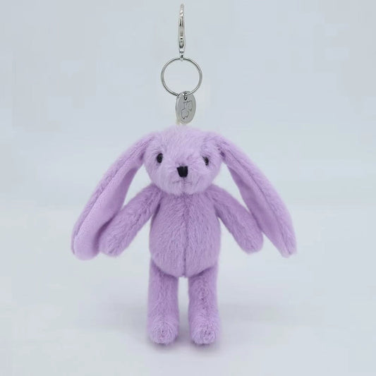 Purple Bunny Plush Keyring