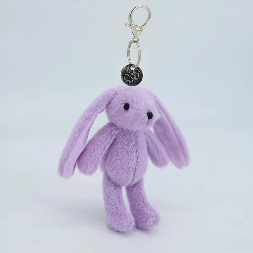 Purple Bunny Plush Keyring