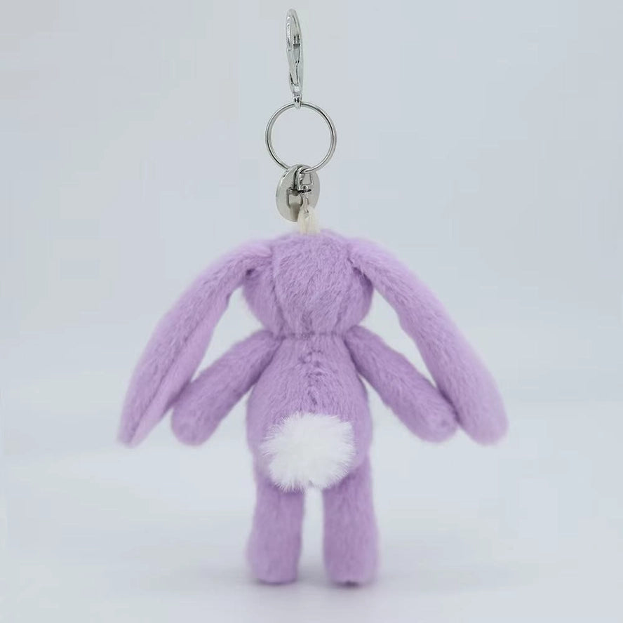 Purple Bunny Plush Keyring