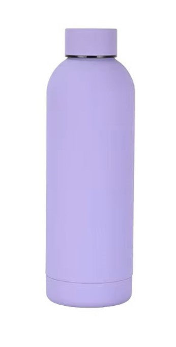 Personalised 500ml Double Wall Vacuum Insulated Water Bottle – Custom Birth Flower & Name Engraving