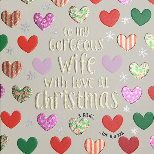 Wife Christmas Card - Wendy Jones-Blackett