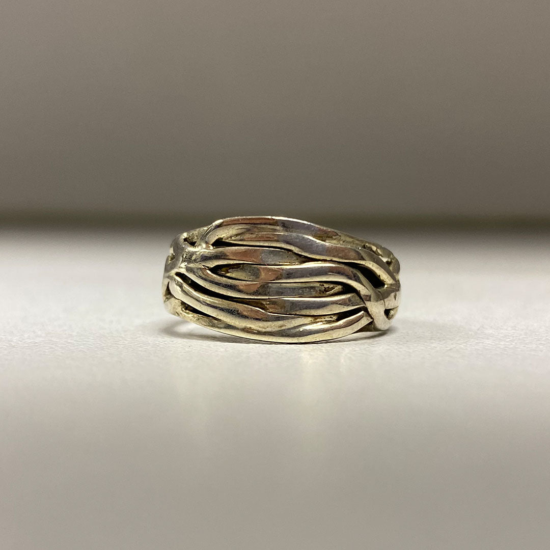 V.I.P. Silver Abstract Ring