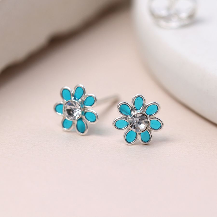 POM Tiny Flower Enamel Stud