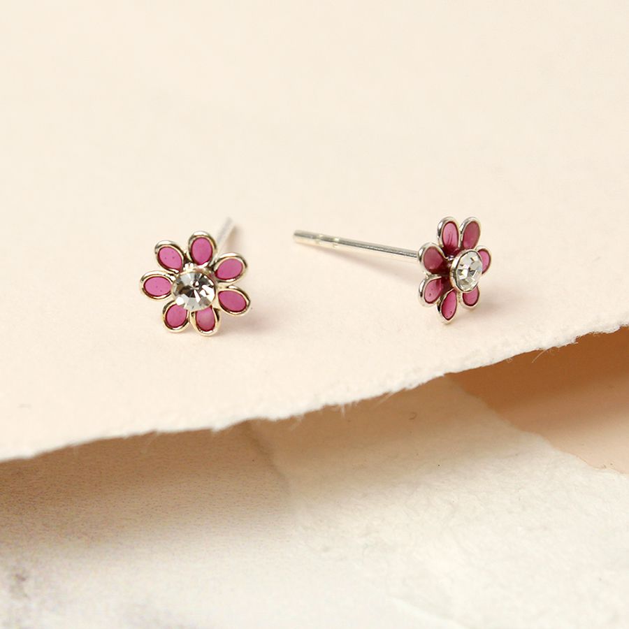 POM Tiny Flower Enamel Stud