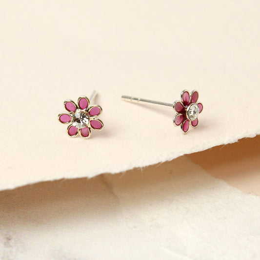 POM Tiny Flower Enamel Stud