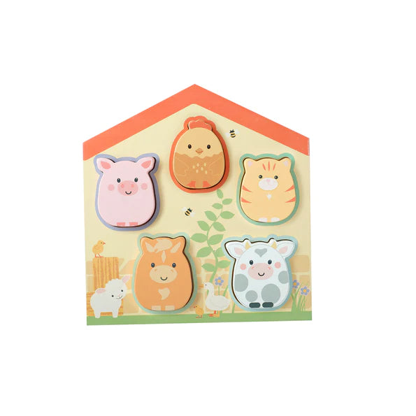 Orange Tree Toys Farmyard Barn Shape Puzzle: Eco-Friendly Wooden Learning Toy. Available at Sweet P, Burnside, Glasgow