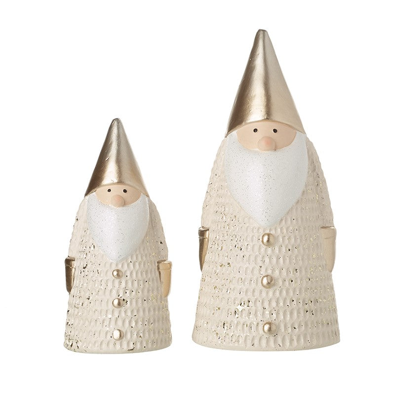 Gold Hat Santa Ornament