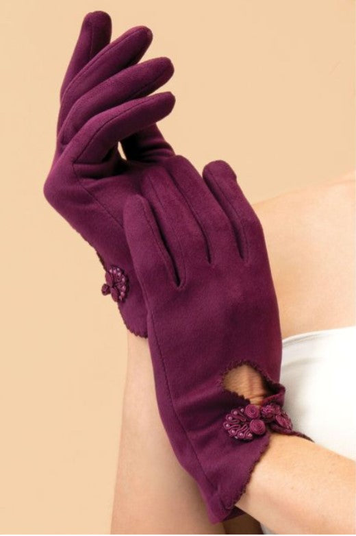 Powder Suki Gloves - Damson