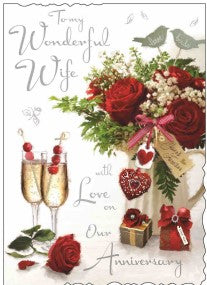 Wife Wedding Anniversary Card - Jonny Javelin