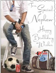 Nephew Birthday Card - Jonny Javelin