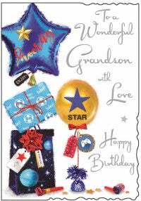 Grandson Birthday Card - Jonny Javelin