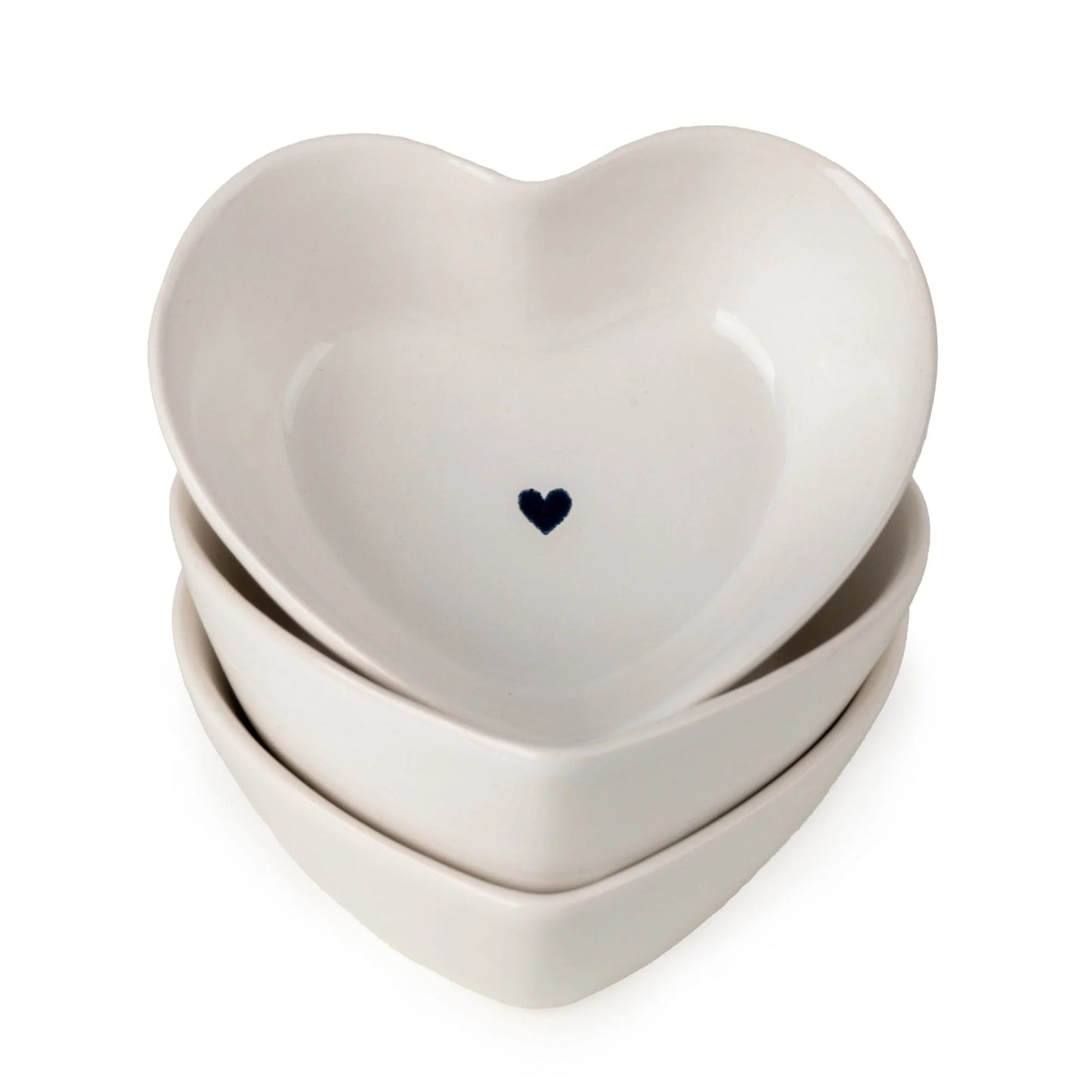 Set of 3 Heart Shaped Nibble Bowls