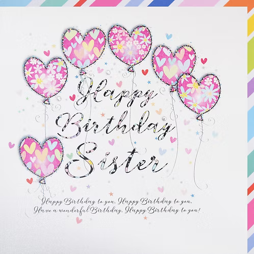 Sister Birthday Card - Wendy Jones Blackett