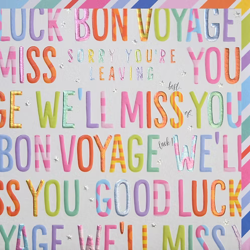 Leaving Card - Wendy Jones Blackett