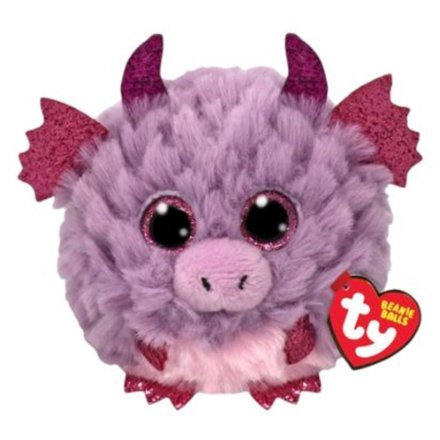 TY Spark Dragon Beanie Ball – 6cm Soft Plush Dragon Toy