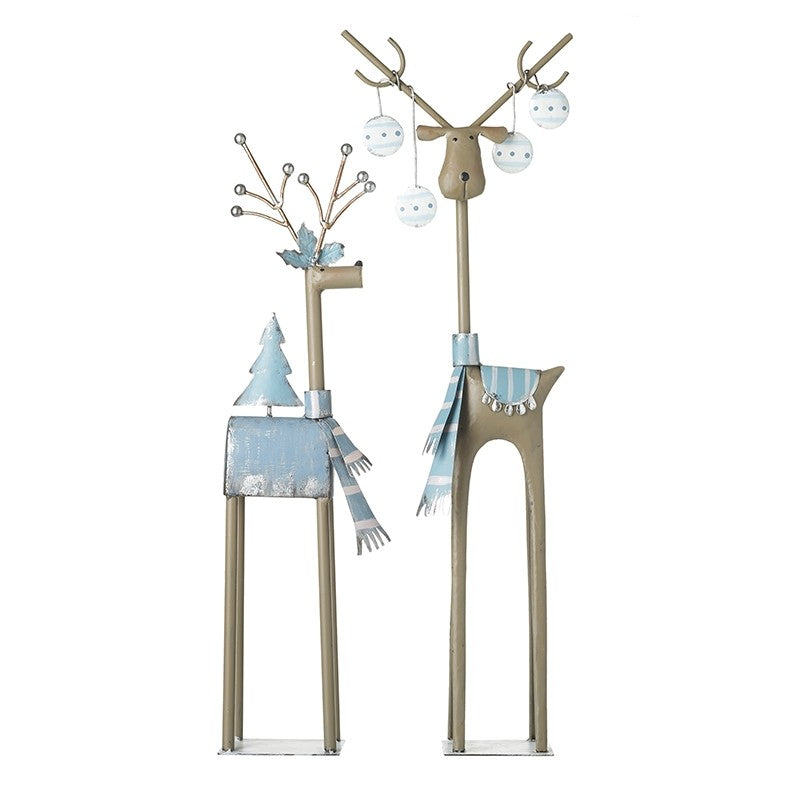 Tall Metal Reindeer Decoration