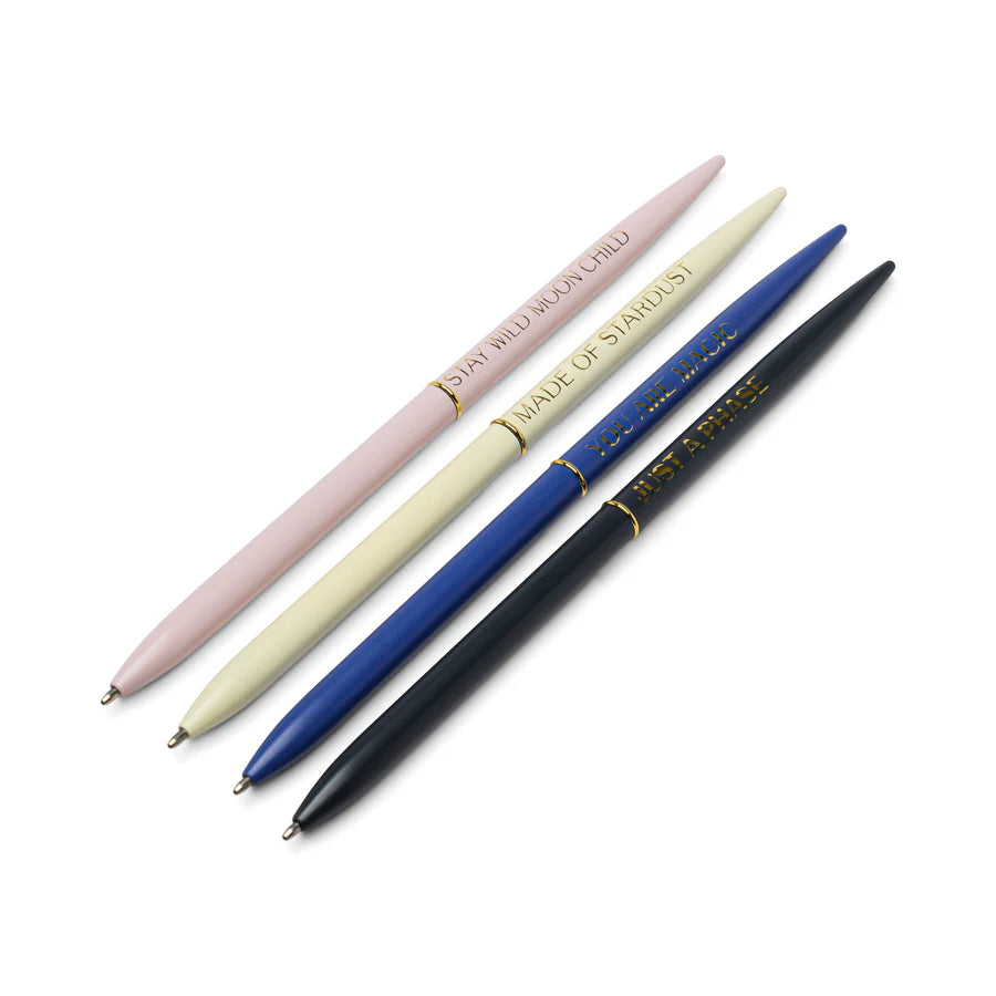 Twisty Slim Metal Pen Set – Celestial (Set of 4)