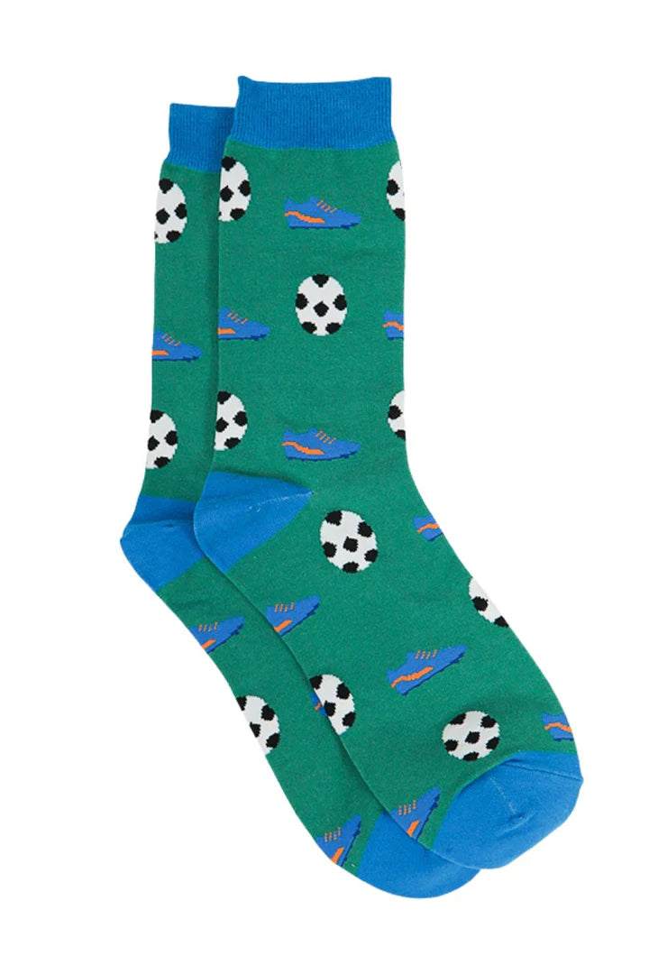 Mens Football Bamboo Socks Gift Set