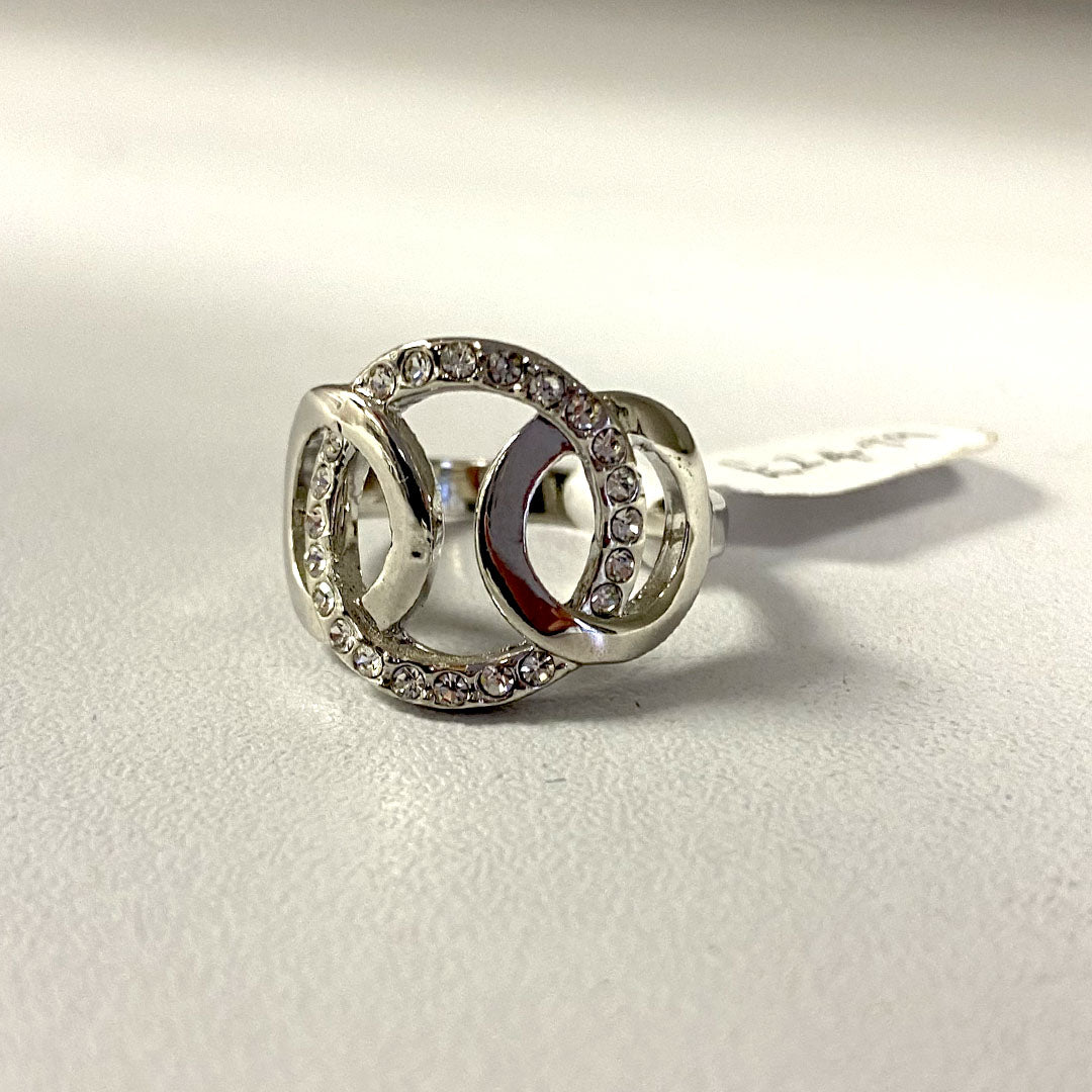 V.I.P. Silver Triple Circle Ring