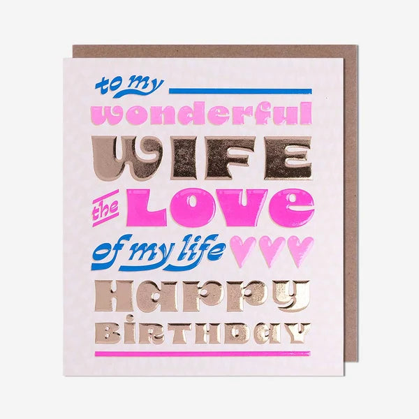Wife Birthday Card