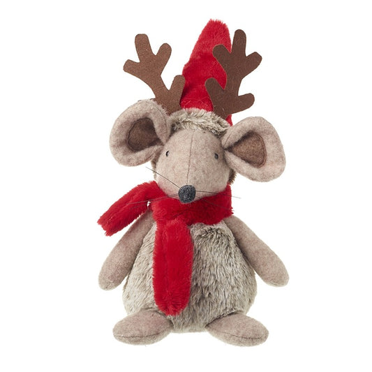 Soft Sitting Mouse Christmas Decoration