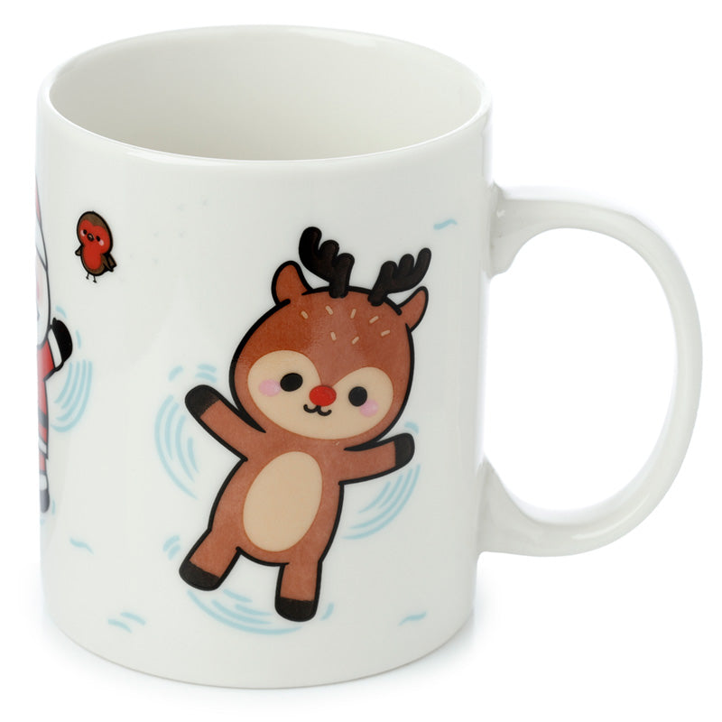 Porcelain Mug – Festive Friends Christmas