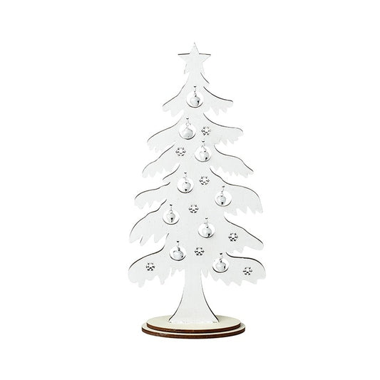 White Wooden Tree With Bells