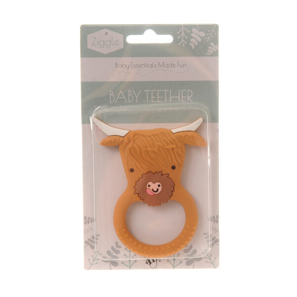 Ziggle Highland Cow Teether