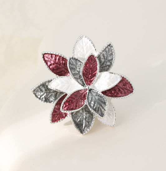 Silver Plated Magnetic Brooch - Winter's Dream