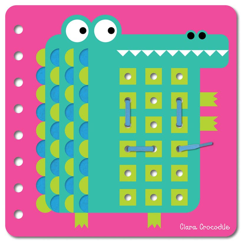 Lace It! Wild Animal Board Book – Fun Lacing Activity for Toddlers with Felt Pages