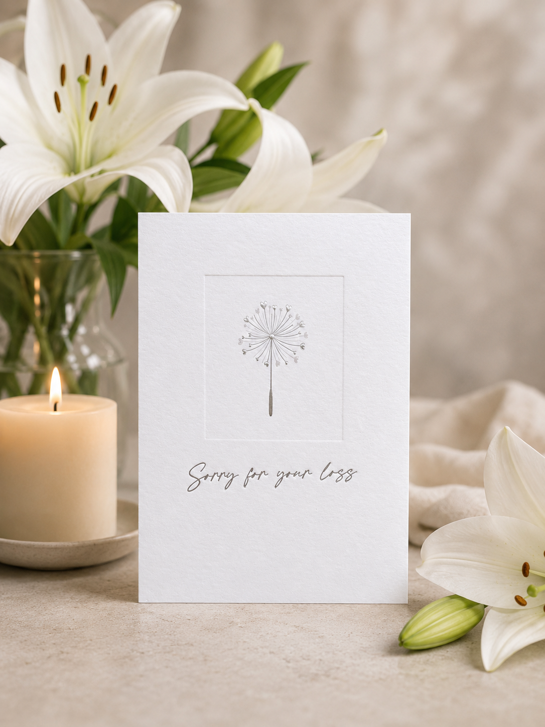 Sorry For Your Loss / Sympathy Greeting Card