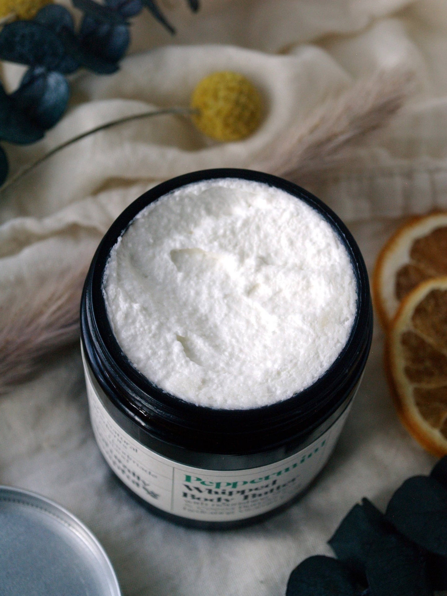Peppermint Whipped Body Butter, 100% Natural Ingredients,