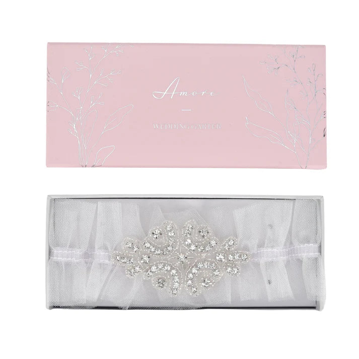 Tulle White Wedding Garter