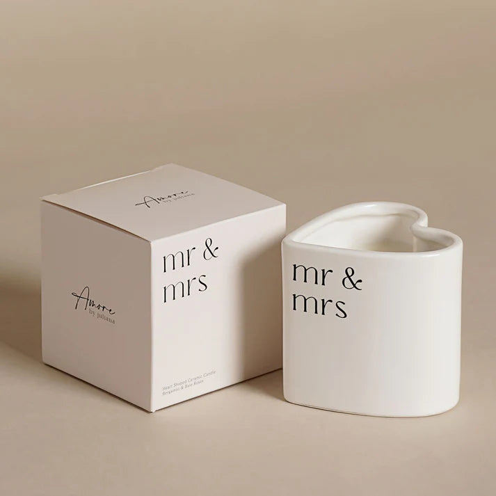 Mr & Mrs Heart Candle