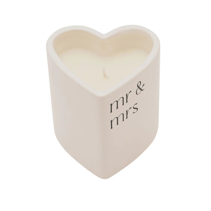 Mr & Mrs Heart Candle