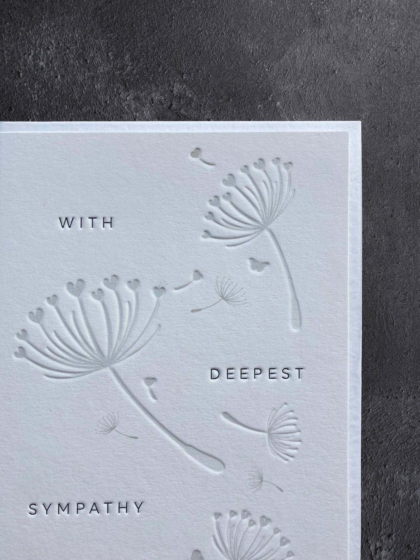 Sympathy Flowers Card