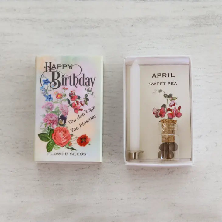 Happy Birthday Birth Seed Month Matchbox Collection