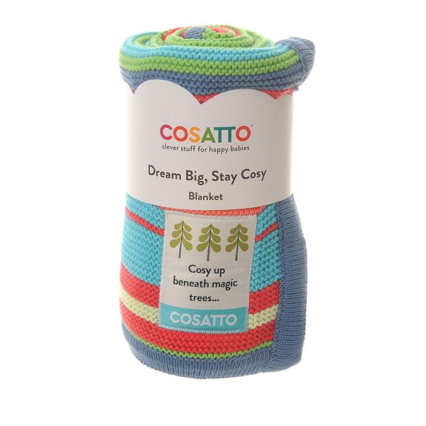 Multi Colour Cosatto Knitted Stripe Blanket