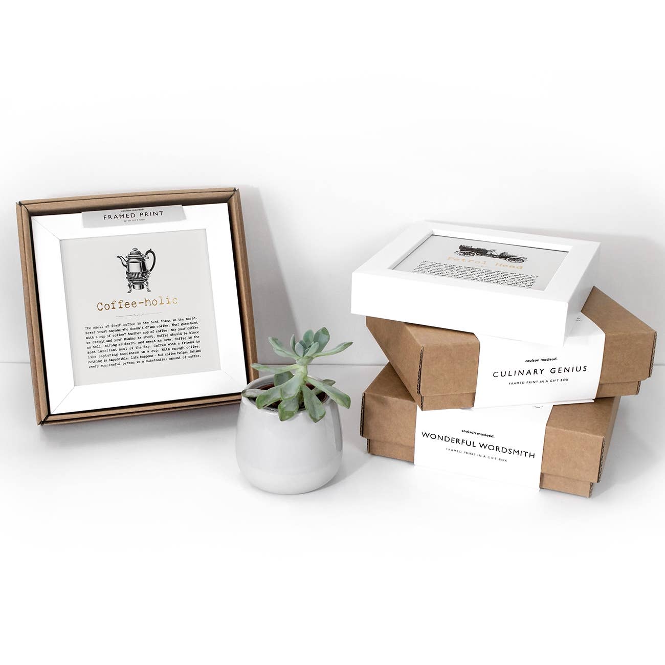 Gift-Boxed 'Homebody' Framed Foil Print