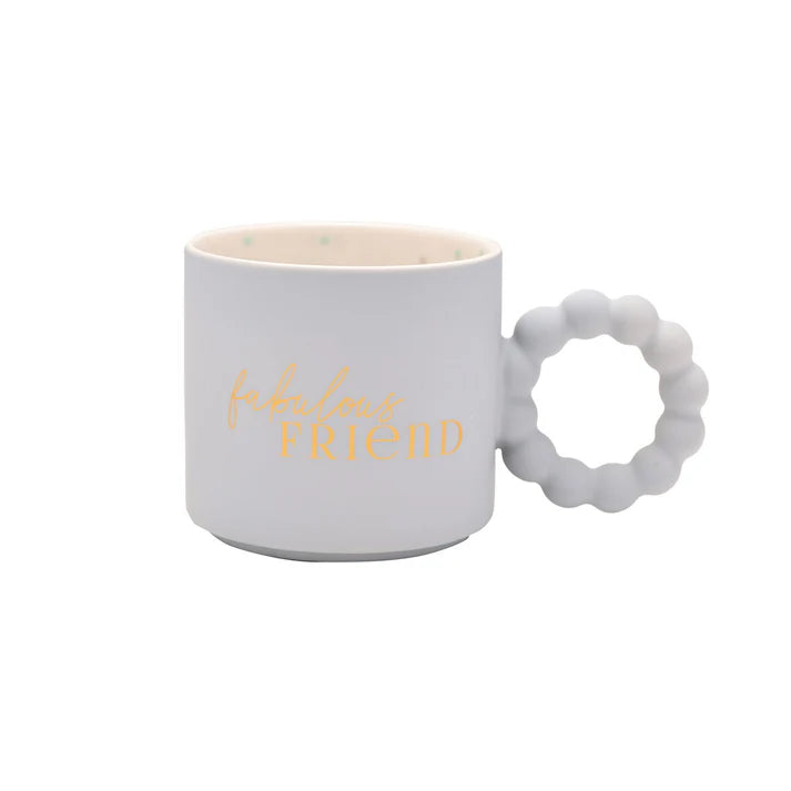 Fabulous Friend Blue Confetti Mug