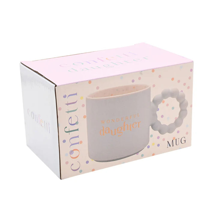 Wonderful Daughter Confetti Mug