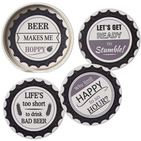 Bottle Cap Ceramic Coasters