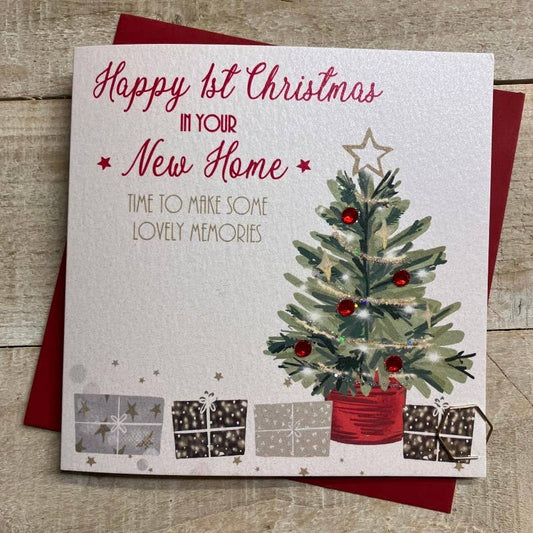 1st Christmas In Your New Home Card - White Cotton Cards
